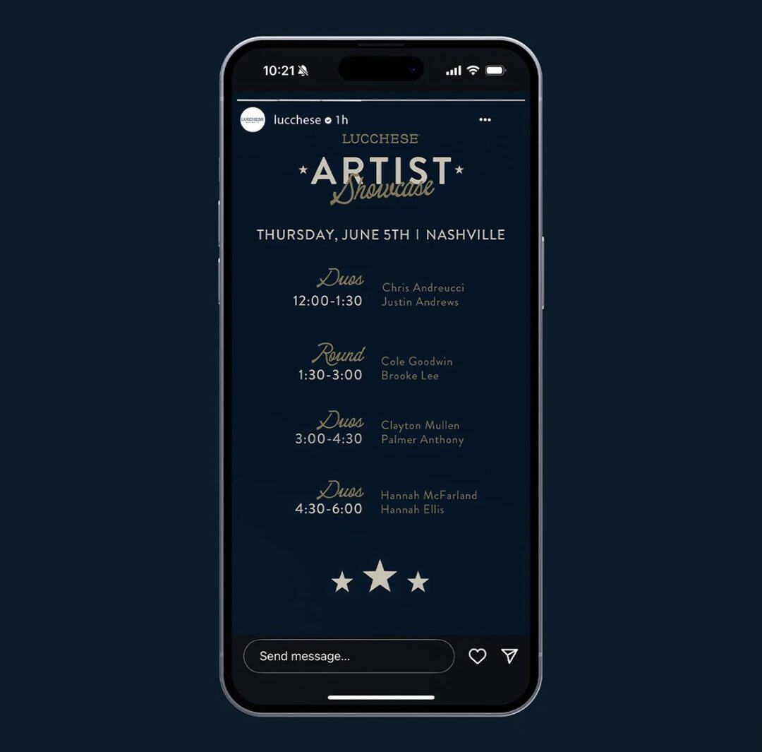 Artist Showcase lineup