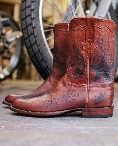 The Post Malone tattoo boots